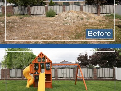 Full Backyard Before & After